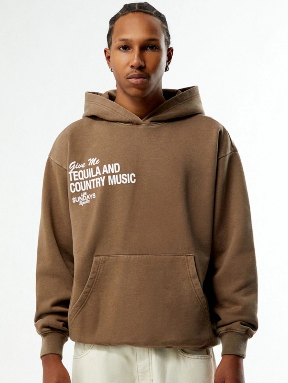 Los Sundays Tequila & Country Music Heavyweight Hoodie Sweatshirt - Size Small